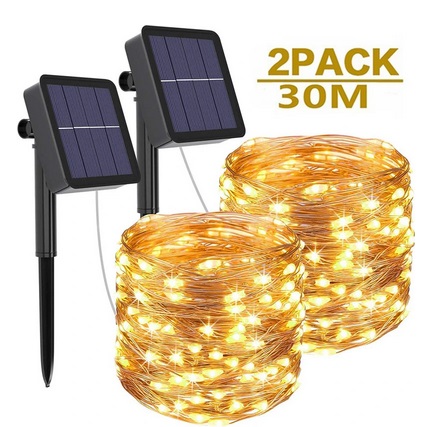 Outdoor Solar Powered Fairy Lights 8 Modes 30 meter