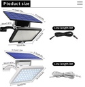48 leds Solar Garden Light Super Bright Adjustable
