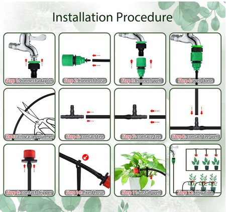 50M Automatic Garden Irrigation Watering System