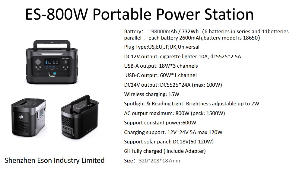 800W Portable Power Station
