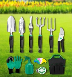 High Quality 10 Piece Gardening Set Tools With Bag Mini Planting Herb Garden Shed Kit