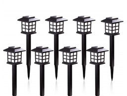 8pcs Led Solar Pathway Lights Waterproof Outdoor Solar Lamp for Garden/Landscape/Yard/Patio/Driveway/Walkway Lighting