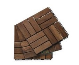 100% FSC 12-slat Acacia flooring tile